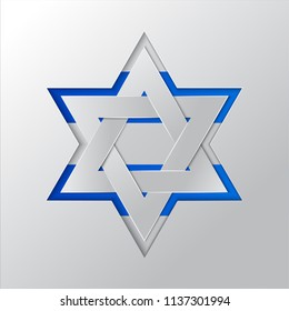Flag of Israel flat icon logo