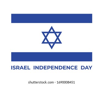 Flag of Israel. Happy independence day Israel