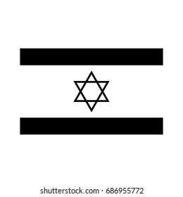 Flag Of Israel Icon .