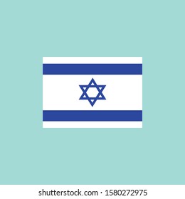 flag of Israel icon, vector illustration