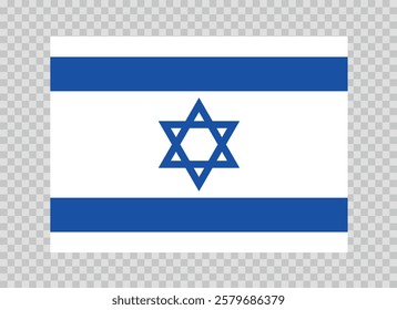 Flag of Israel. Israeli national symbol in official colors. Template icon. Abstract vector background.