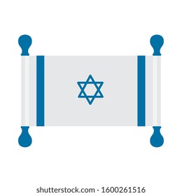 flag israel patriotic isolated icon vector illustration design