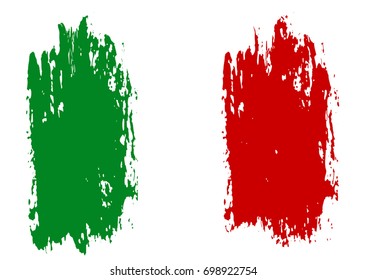 Flag of Italy, brush stroke background