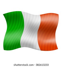 Flag of Italy are flying on the wind