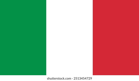 Bandera de Italia. Vector aislado