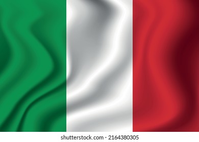 Flag of Italy. Italian national symbol in official colors. Template icon. Abstract vector background.