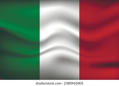 Flag of Italy. Italian national symbol in official colors. Template icon. Abstract vector background.