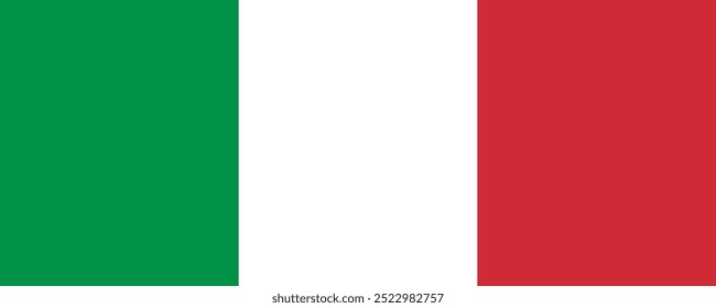 Flag of Italy, long version, Vector Images