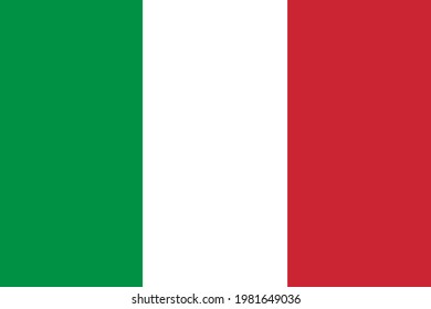 Flag of Italy. National symbol in vector.