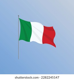 Flag of Italy premium vector illustration