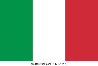 flag of Italy stock illustration. High Definetion