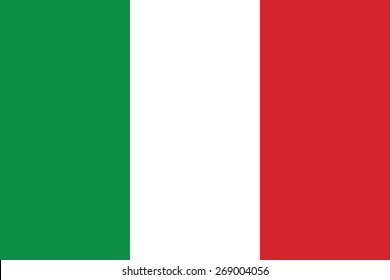 flag of Italy. Vector