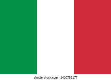 Flag of Italy vector illustration