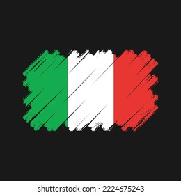 Ilustración vectorial de la bandera de Italia