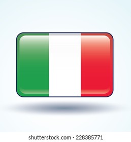 Flag of Italy, vector illustration