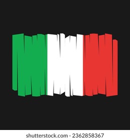 Flag of Italy Vector Illustration