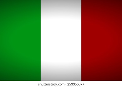 Flag of Italy. Vector illustration.
