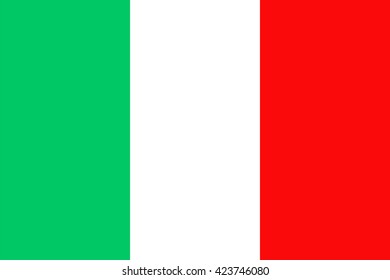Flag of Italy. Vector illustration.