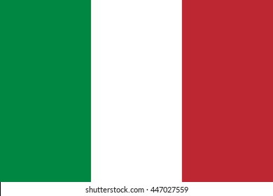 Flag of Italy. Vector illustration