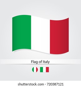 Flag of Italy vector illustration.