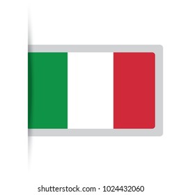Flag of Italy. Vector illustration of a stylized flag.
The slit in the paper with shadows. isolated on white.