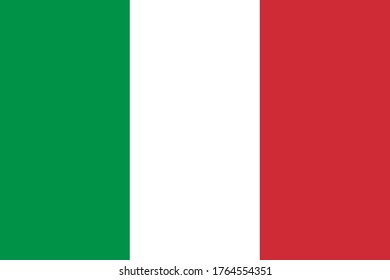 Flag of Italy vector isolate web print illustration