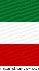 flag of italy vertical. vector