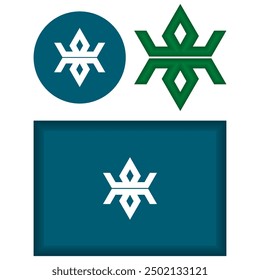 Flag Of Iwate Prefecture Of Japan Vector Illustration
