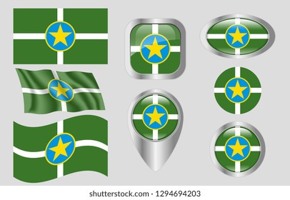 Flag of Jackson, Mississippi