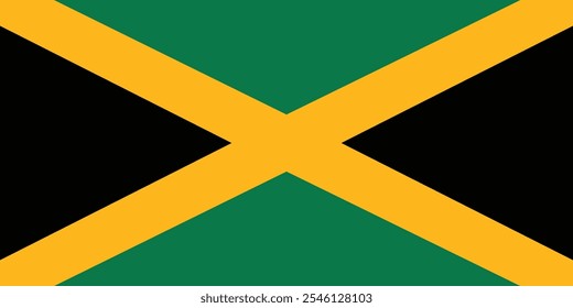 The flag of Jamaica was adopted on 6 August 1962, the day Jamaica became independent from British Empire