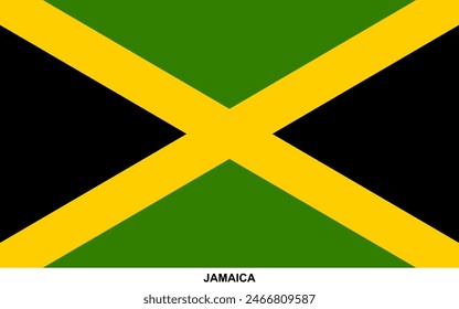 Flag of JAMAICA, JAMAICA national flag