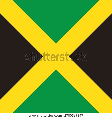 Flag of Jamaica - square variant