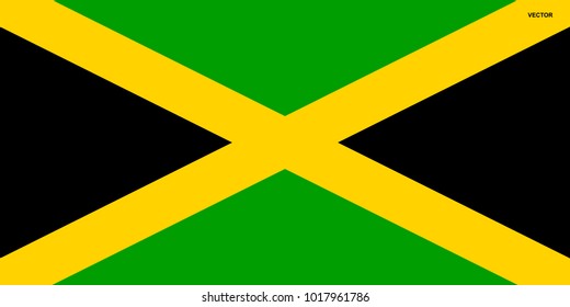 Flag of Jamaica. Symbol of Independence Day, souvenir sport game, button language, icon.