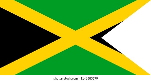 Flag of Jamaica. Symbol of Independence Day, souvenir soccer game banner, language button , icon.