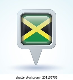 Flag of Jamaica, vector illustration