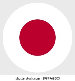 Flag of Japan asia illustration vector eps