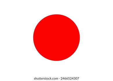 The flag of Japan. Flag icon.