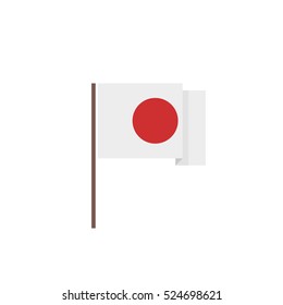 flag of Japan icon. vector illustration