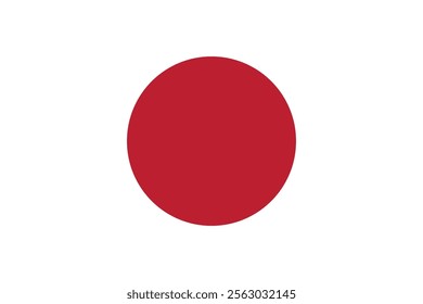 The flag of Japan, official color, Japanese state symbol, Land of the Rising Sun, Japan flag background, Japan happy independence day 11th February, vector illustration