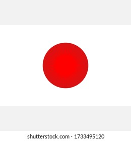 Flag Japan red sun logo sign icon emblem symbol Hand drawn Modern design style Fashion print for clothes apparel greeting invitation card picture banner poster badge flyer websites Vector Illustration