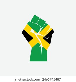 Flag of Japan in the shape of raised hand sign isolated on background. Fist symbol modern, simple, vector, icon for website design, mobile app, ui. Vector Illustration