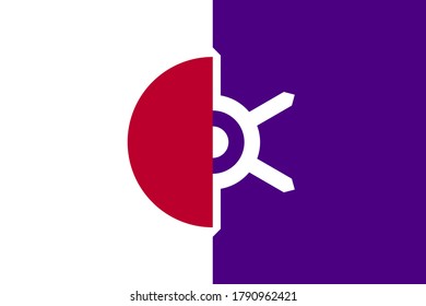flag of japan and tokyo 