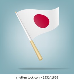 Flag of Japan, Vector illustration