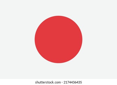 Flag of Japan vector illustration