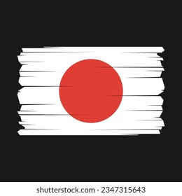 Flag of Japan vector illustration