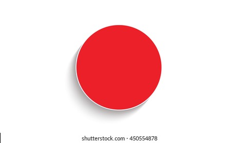Flag of Japan vector illustration