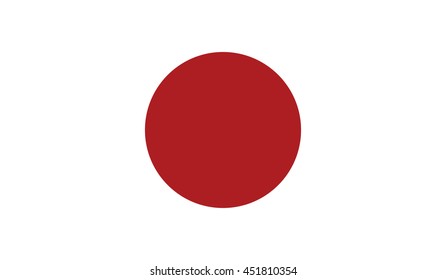 Flag of Japan vector illustration