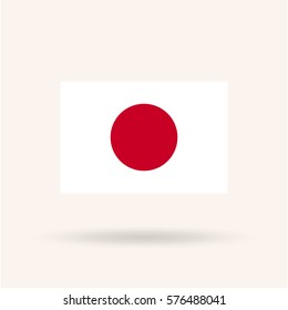 Flag of Japan vector illustration