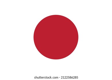 Flag of Japan as a Vektor.