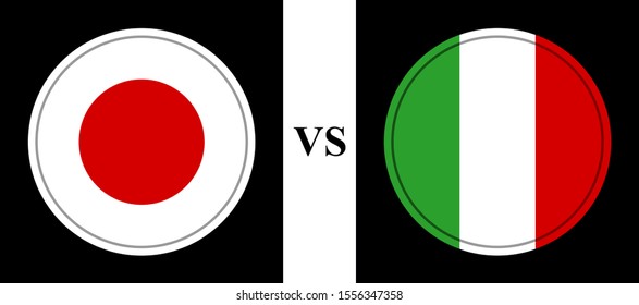 flag of japan vs italy